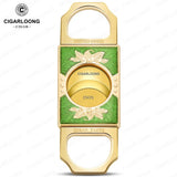 Ciseaux à Cigares en Acier Inoxydable, Grand Calibre, Double Tranchant Cigarloong