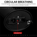 Allume-Cigare Multifonctionnel 3 en 1 avec Perceuse à Cigare, Coupe-Vent, Flamme Droite Cigarloong