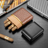 Étui Cigares Cuir Cèdre Magnétique - Cigarium™