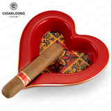 Cendrier à Cigares en Céramique, Base en Forme de Cœur Cigarloong
