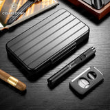 Ensemble Fumeur 3 Pièces : Humidor, Allume-Cigare, Coupe-Cigare Cigarloong