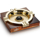 Cendrier à Cigares en Bois Merbau, Grand Format, Réservoir Intégré Cigarloong