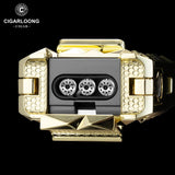 Allume-Cigare Gonflable Cinq en Un Diamant, Coupe-Vent, Perforateur à Ciseaux en V Cigarloong