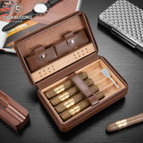 Boîte à Cigares Portable, Grande Capacité, Ciseaux et Allume-Cigare Cigarloong