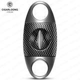 Coupe-Cigare à Coupe en V et Coupe Plate, Ciseaux Portables avec Boîte Cadeau Cigarloong