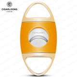 Coupe-Cigare à Coupe en V et Coupe Plate, Ciseaux Portables avec Boîte Cadeau Cigarloong