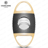 Coupe-Cigare à Coupe en V et Coupe Plate, Ciseaux Portables avec Boîte Cadeau Cigarloong