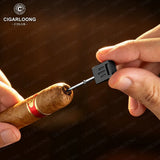 Coupe-Cigare de Bureau à Lame Lisse, Coupe en V et Coupe Plate, Interrupteur Poussoir Cigarloong