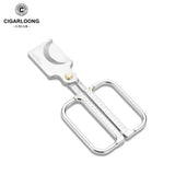 Coupe-Cigare Portable, Lame Acier Inoxydable, Étui en Cuir Cigarloong