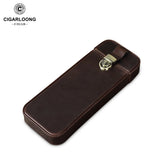 Étui à Cigares Portable Voyage, Mode Rétro, Cuir Qualité Supérieure, 3 Cigares Cigarloong