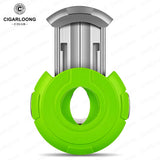 Coupe-Cigare Semi-Automatique en Acier Inoxydable Lisse, Double Face, Coupe Plate et en V Cigarloong