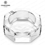 Cendrier à cigares verre transparent élégant