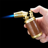 Briquet à Cigares 2 en 1 Multifonctionnel Coupe-Vent Portable Rétro avec Perceuse à Percussion Cigarloong