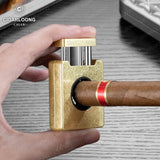 Coupe-Cigare en Acier Inoxydable, Ciseaux en Forme de V, Presse en Un Clic, Sculpture Tridimensionnelle Cigarloong