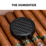 Humidor Bois de Cèdre Espagnol, Fenêtre Haute, 70 Cigares Cigarloong