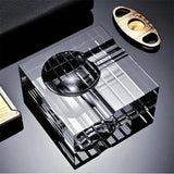 Cendrier en Cristal, Extérieur/Intérieur, Bureau à Domicile, 3 Fentes Cigarloong