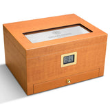 Humidificateur Bois Cèdre Naturel 2 Zones - Cigarium™