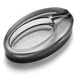 Cendrier en Verre Transparent à Grande Capacité