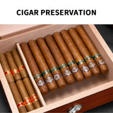 Humidor Bois de Cèdre Espagnol, Fenêtre Haute, 70 Cigares Cigarloong